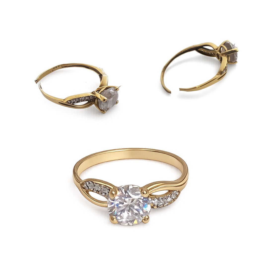 Servis zirkónového prsteňa – kontrola osadenia kameňov a oprava šperku